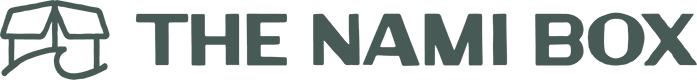Logo of The Nami Box with a stylized box icon above the text.